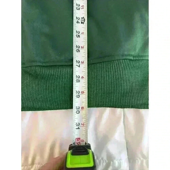 Nike Vintage Green White Stripe Track Jacket Out and Inside Pockets Men’s XXL - Picture 9 of 12